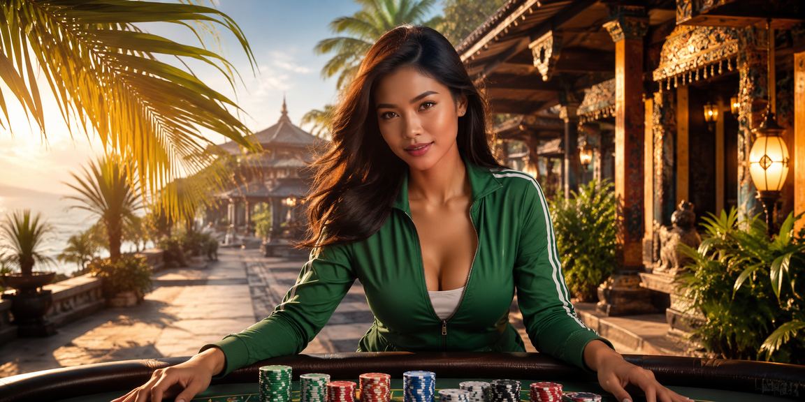 Wanita menggunakan aplikasi casino online di smartphone dengan ekspresi senang