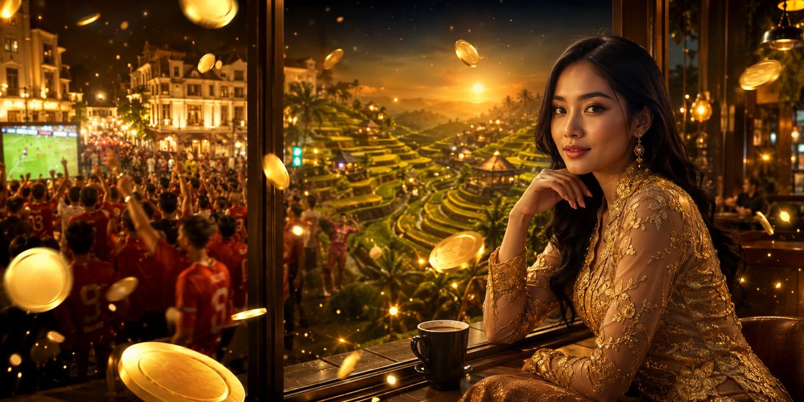 Pemain mengakses aplikasi casino sambil menikmati kopi di kedai lokal