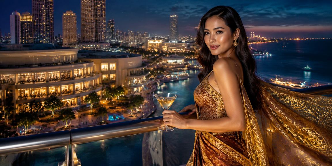 Model menunjukkan notifikasi bonus rebate di aplikasi taruhan seluler